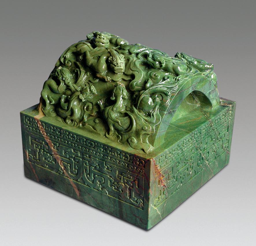 仿雍正宮庭螭虎紋璽印 歷史韻味與藝術(shù)價值的完美融合